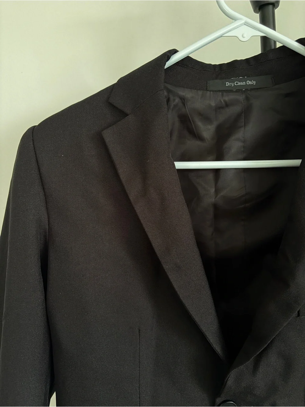 Black Two-Button Tailored Blazer Size M
